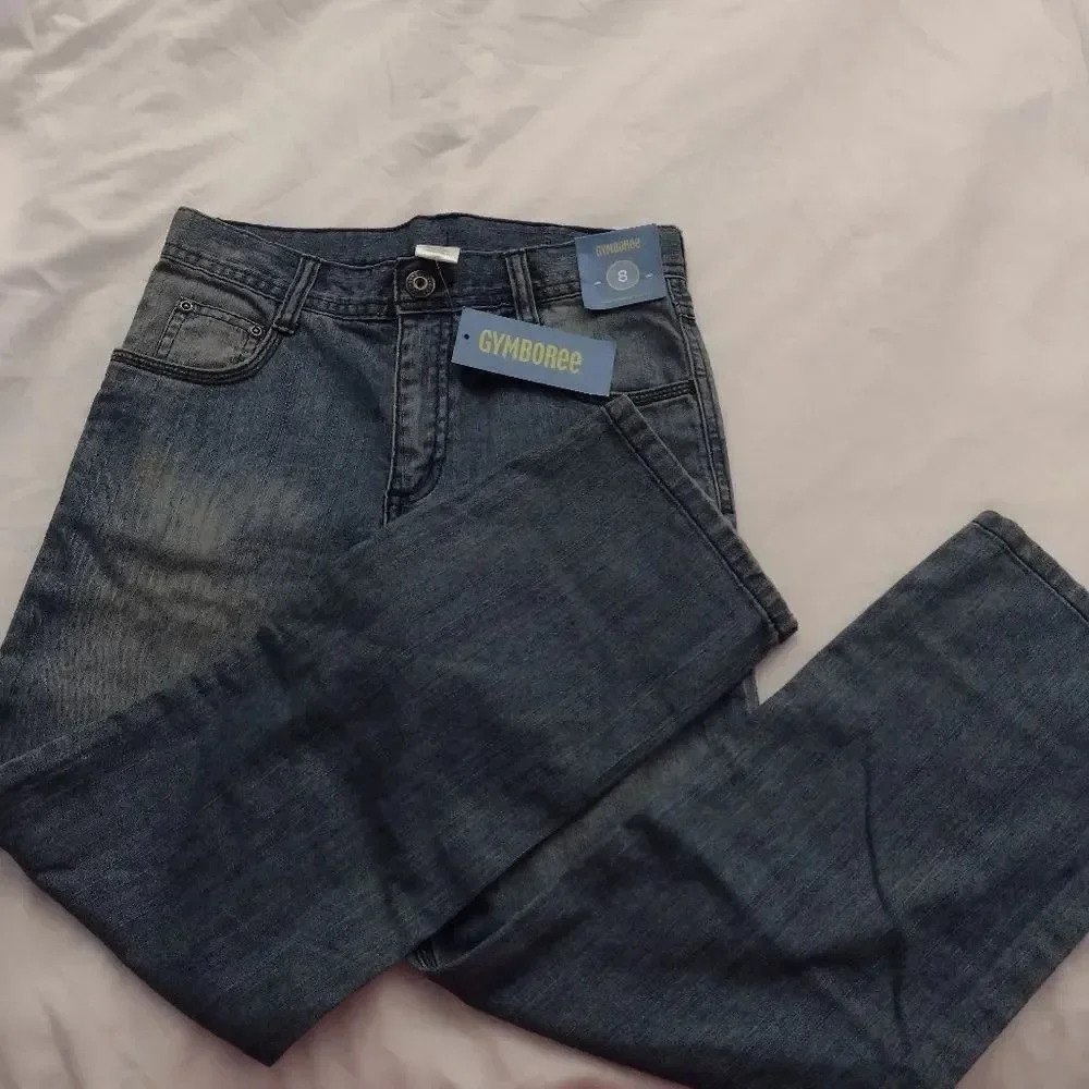 Gymboree Kids Jeans Straight Leg Denim Blue Size 8 NWT (Chi001)